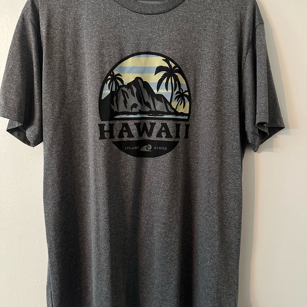 Gray Hawaii Graphic Tee
